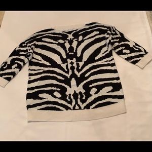 Express Zebra Print Sweater